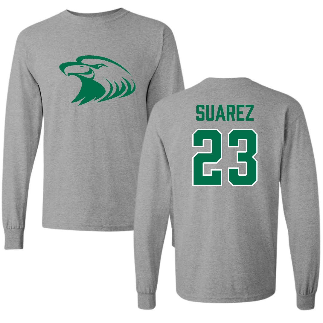 Central Methodist University Soccer Sport Gray Long Sleeve - #23 Pelayo Suarez