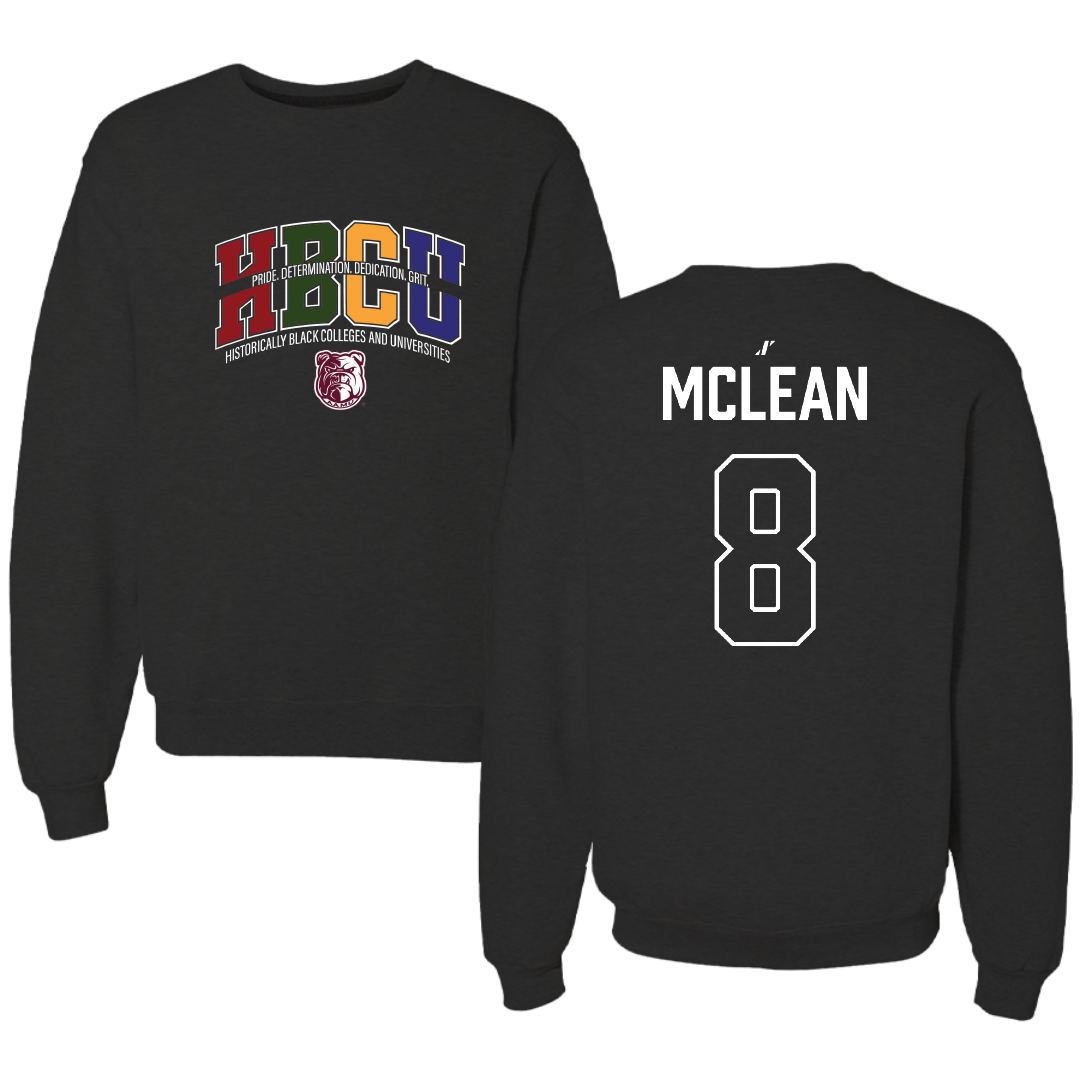 Alabama A&M University Basketball Black HBCU Crewneck - #8 Dylan Mclean