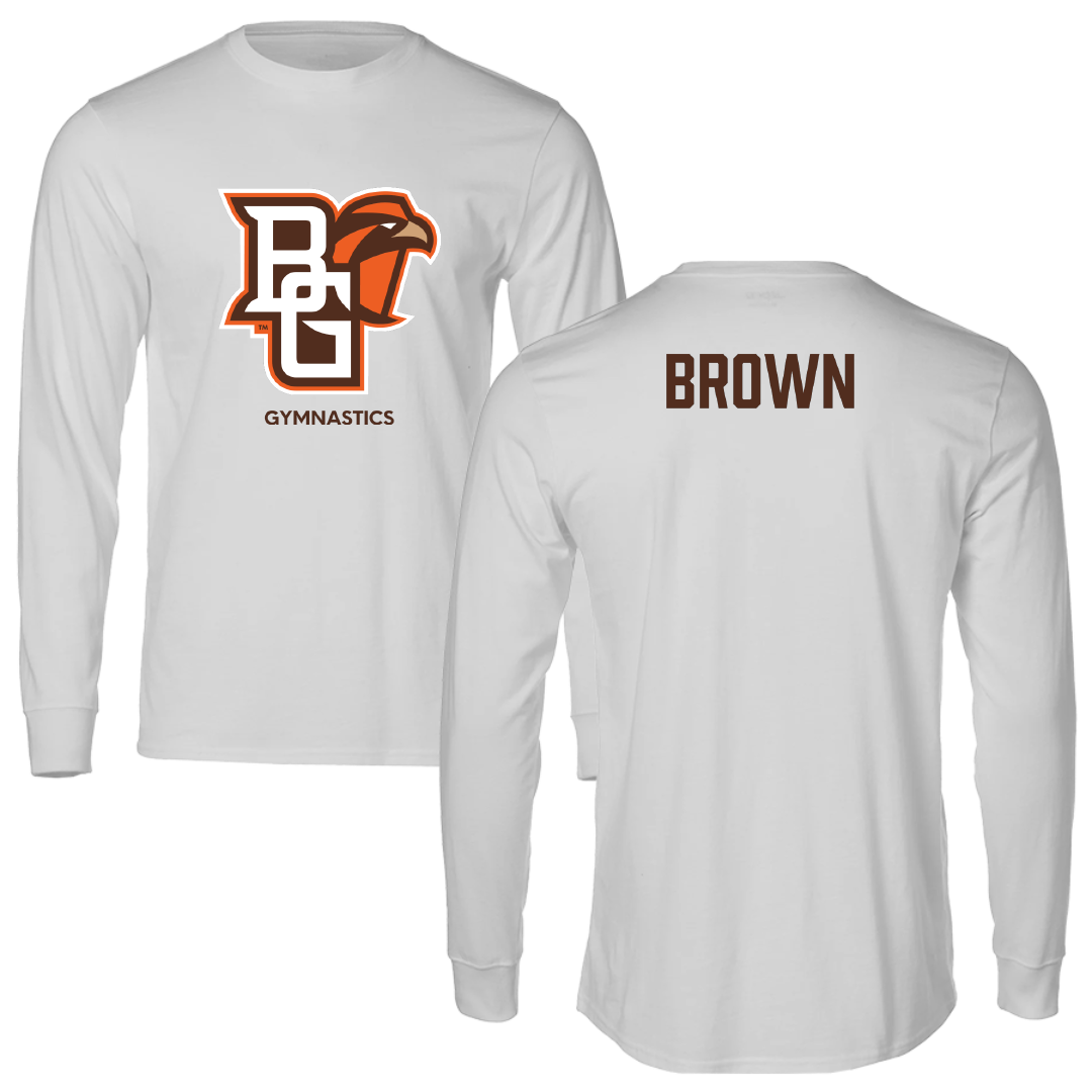 Bowling Green State University Gymnastics (W) Light Gray Long Sleeve - Charniya Brown
