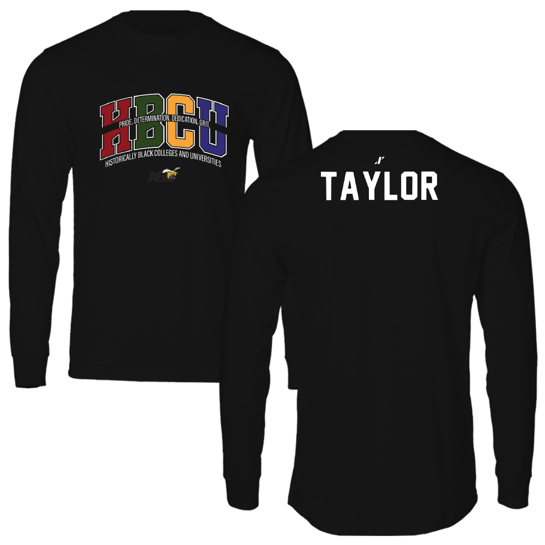 Alabama State University TF and XC Black HBCU Long Sleeve - Wilnaya Taylor