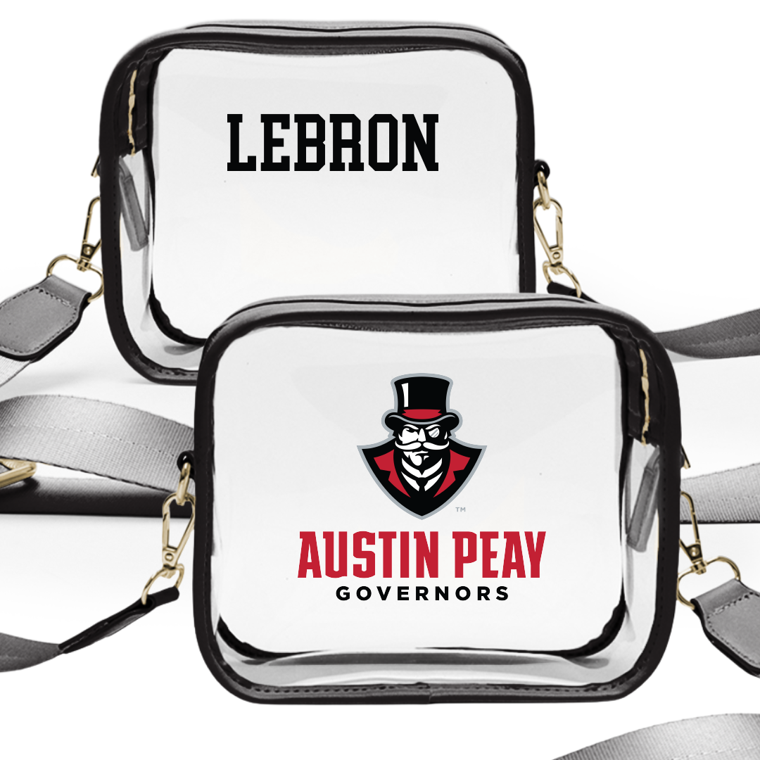Austin Peay State University TF and XC Black Clear Stadium Bag - Richie Lebron