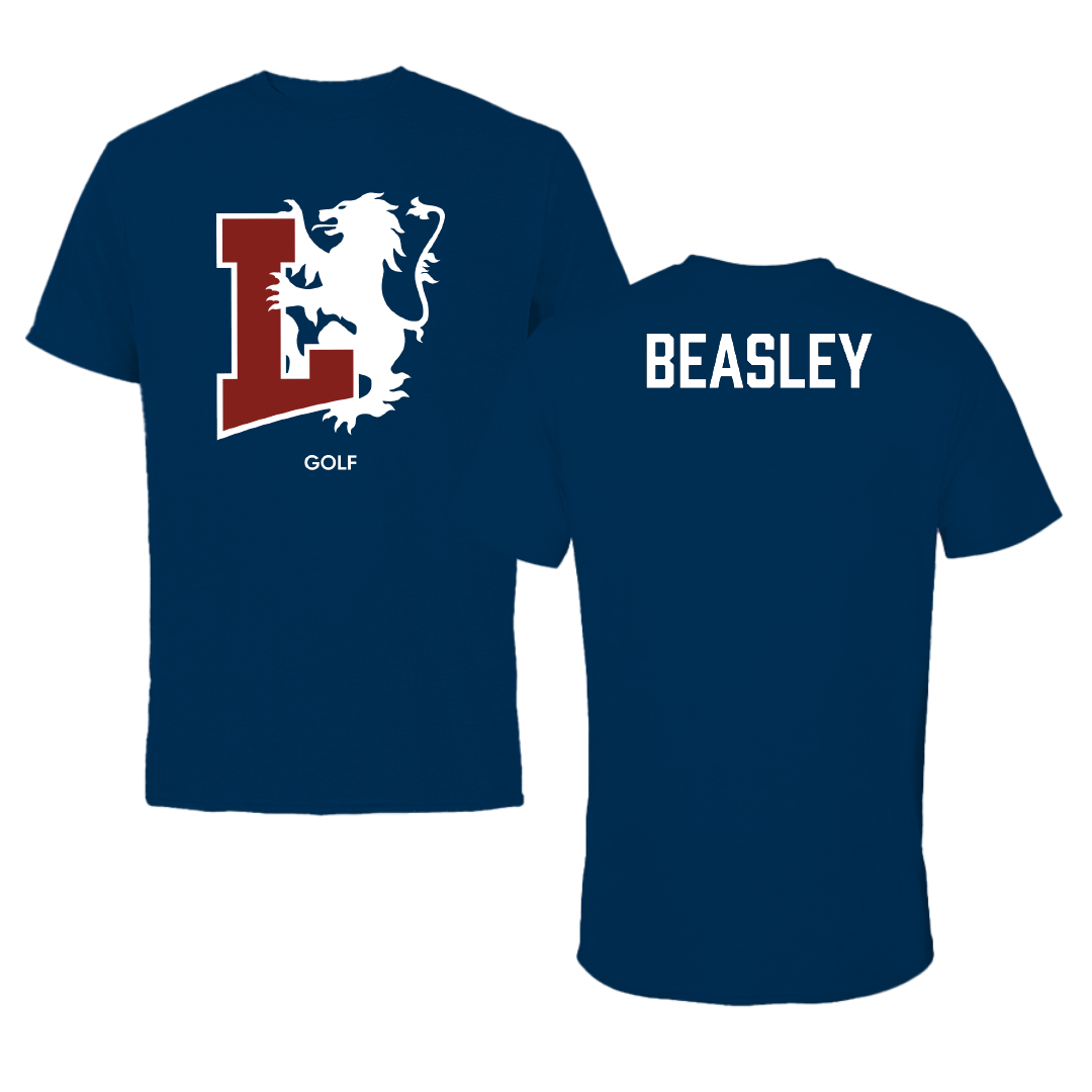 Lyon College Golf (M) Navy Tee - Hunter Beasley