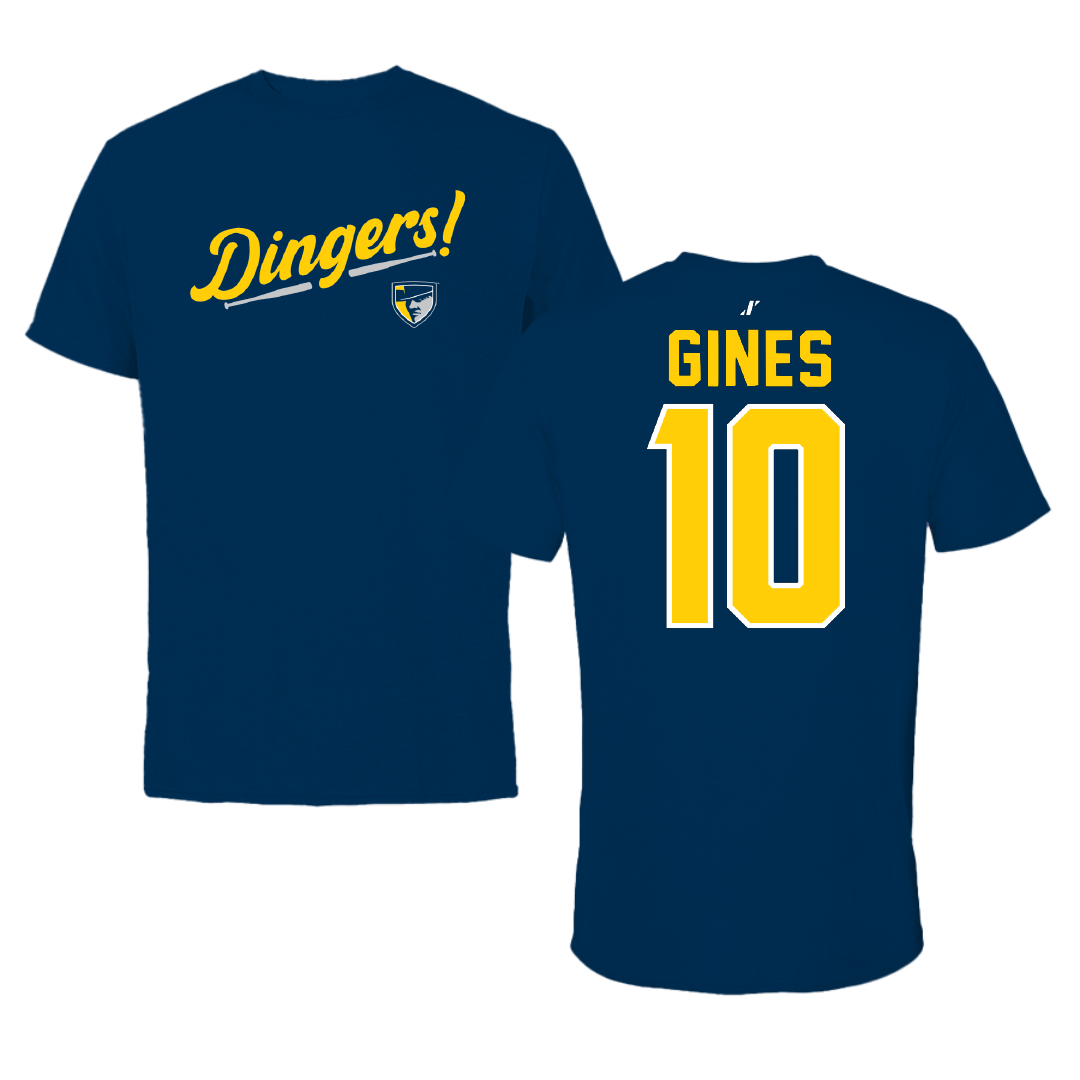 Regis University (Colorado) Baseball Navy Dingers Performance Tee - #10 JJ Gines