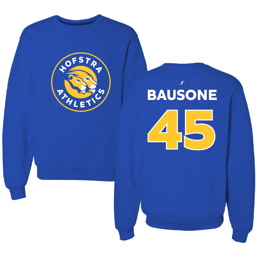 Hofstra University Baseball Blue Crewneck - #45 Giovanni Bausone