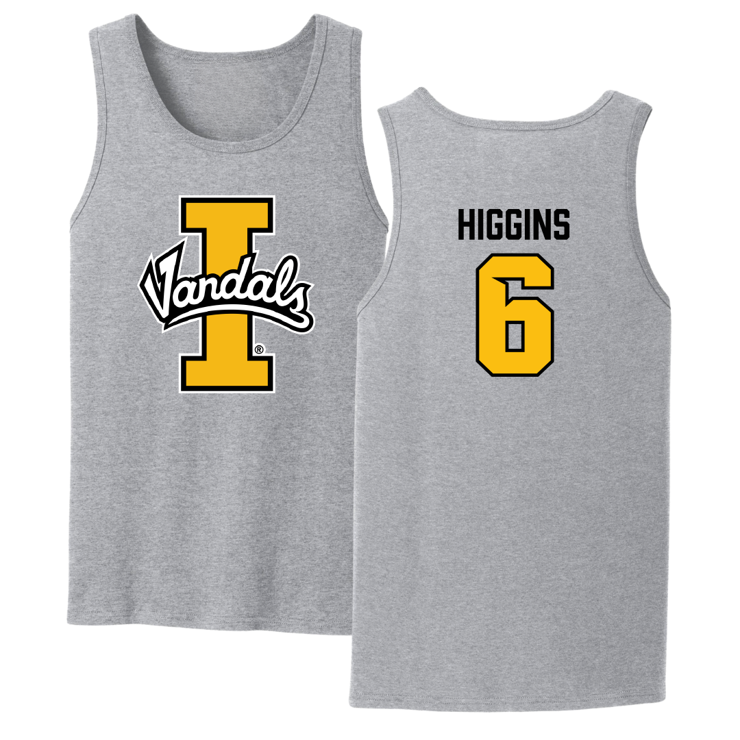 University of Idaho Football Sport Gray Tank Top - #6 Trais Higgins