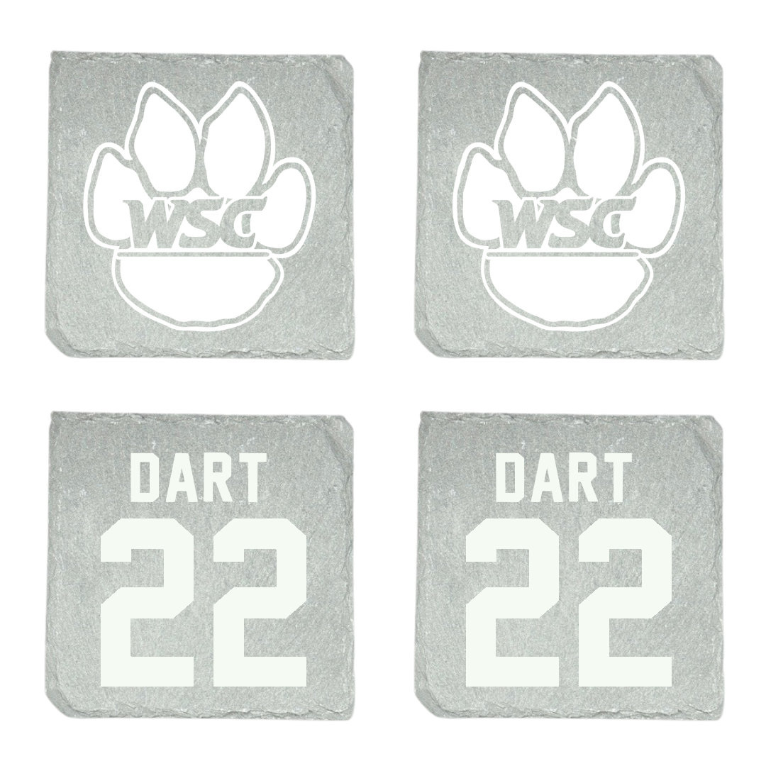 Wayne State College (Nebraska) Rugby Stone Coaster (4 Pack)  - #22 Alexis Dart