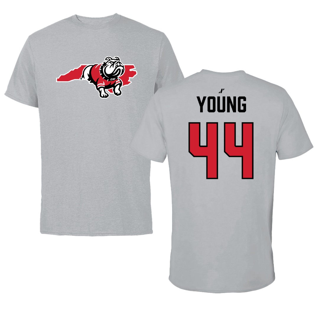 Gardner-Webb University Football Sport Gray Tee - #44 Jamari Young