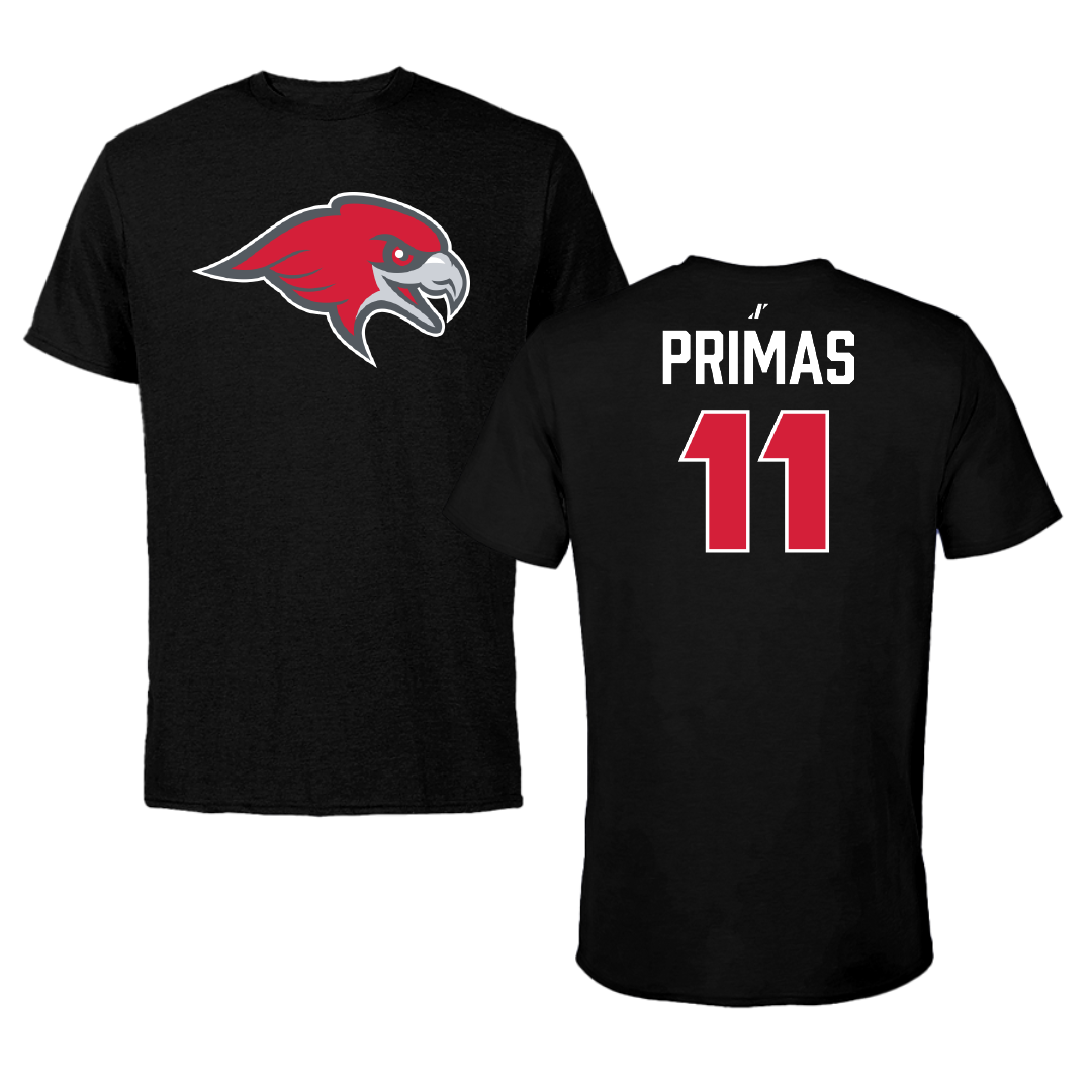 Montclair State University Basketball (M) Black Tee - #11 Myles Primas