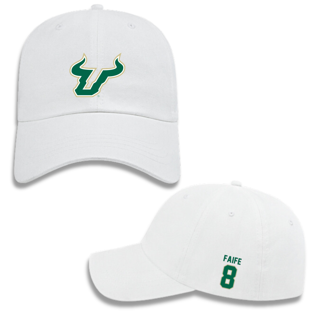 University of South Florida Soccer (M) White Hat - #8 Pedro Faife