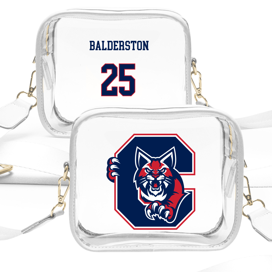 Catawba College Softball White Clear Stadium Bag - #25 Savanna Balderston