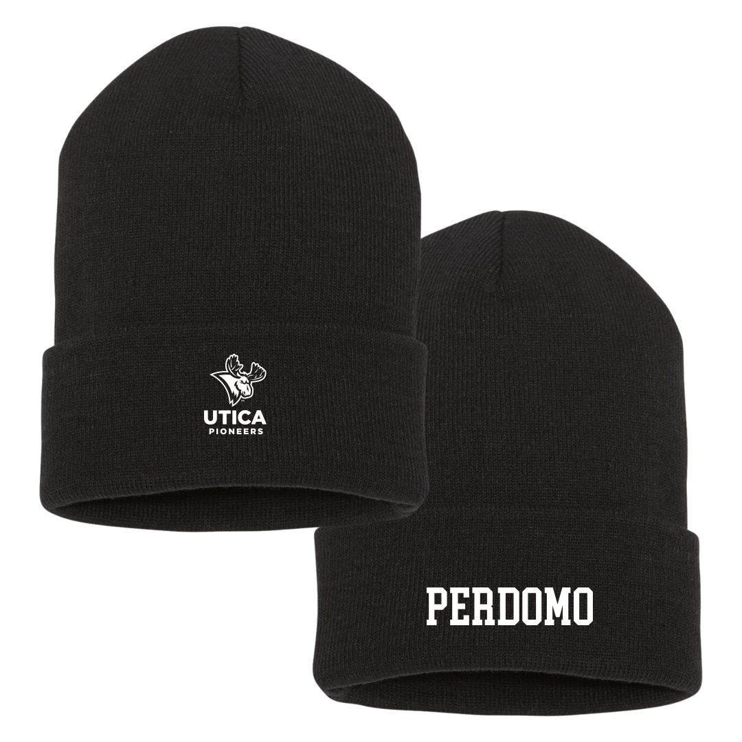 Utica University Basketball (M) Black Beanie - #3 Neruda Perdomo