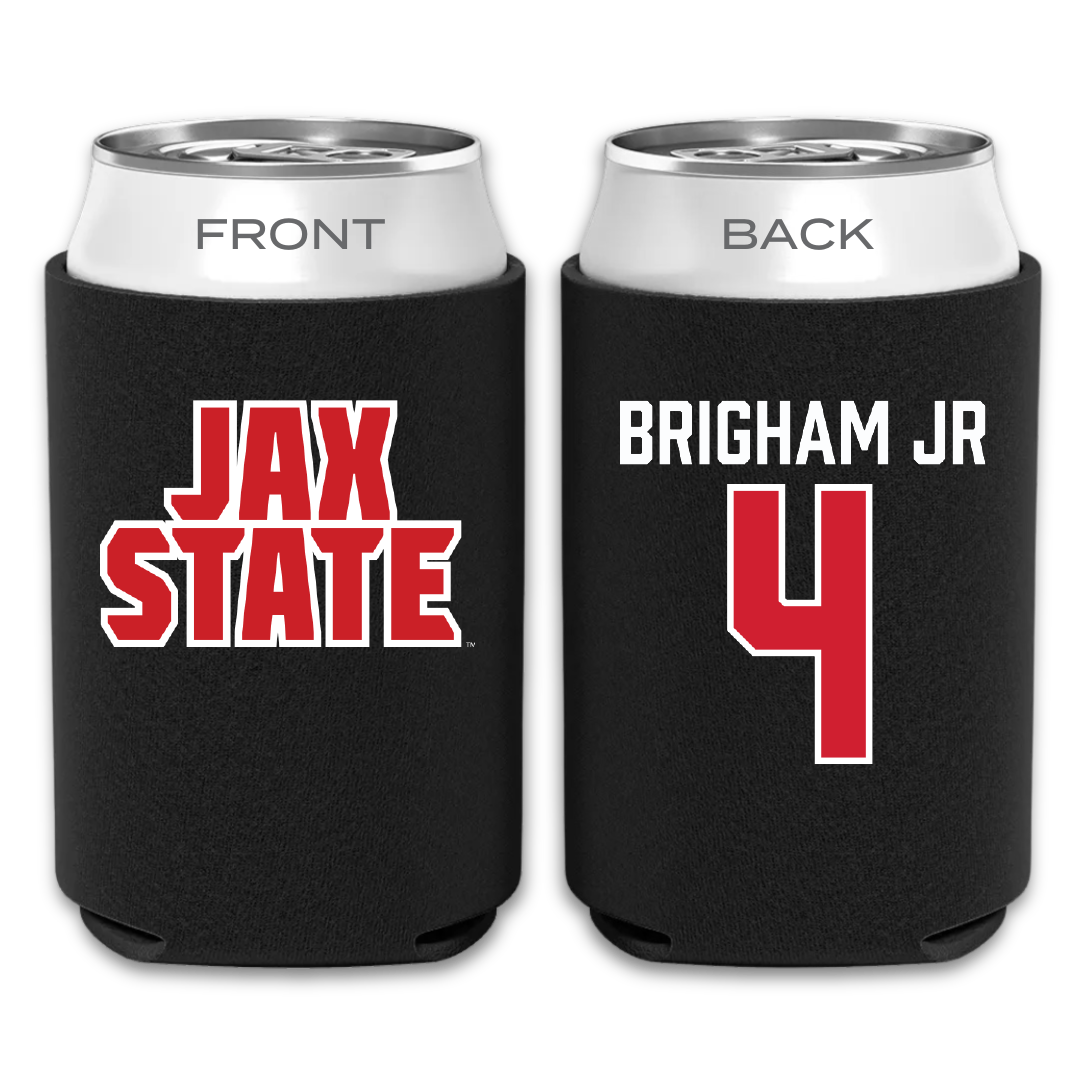Jacksonville State University Basketball Black Can Cooler - #4 Marcellus Brigham Jr