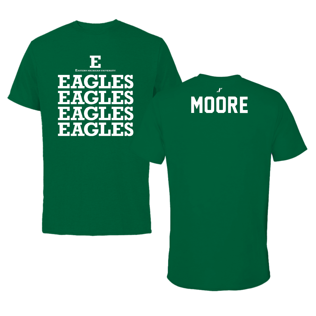 Eastern Michigan University Rowing Green General Performance Tee - Campbell Moore