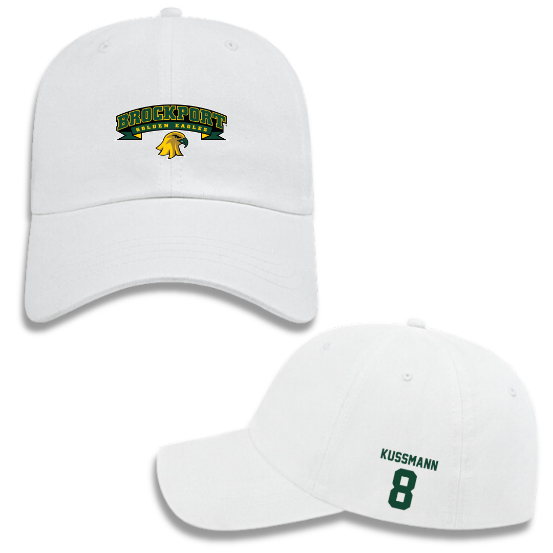 SUNY Brockport Ice Hockey (M) White Hat - #8 Kyle Kussmann