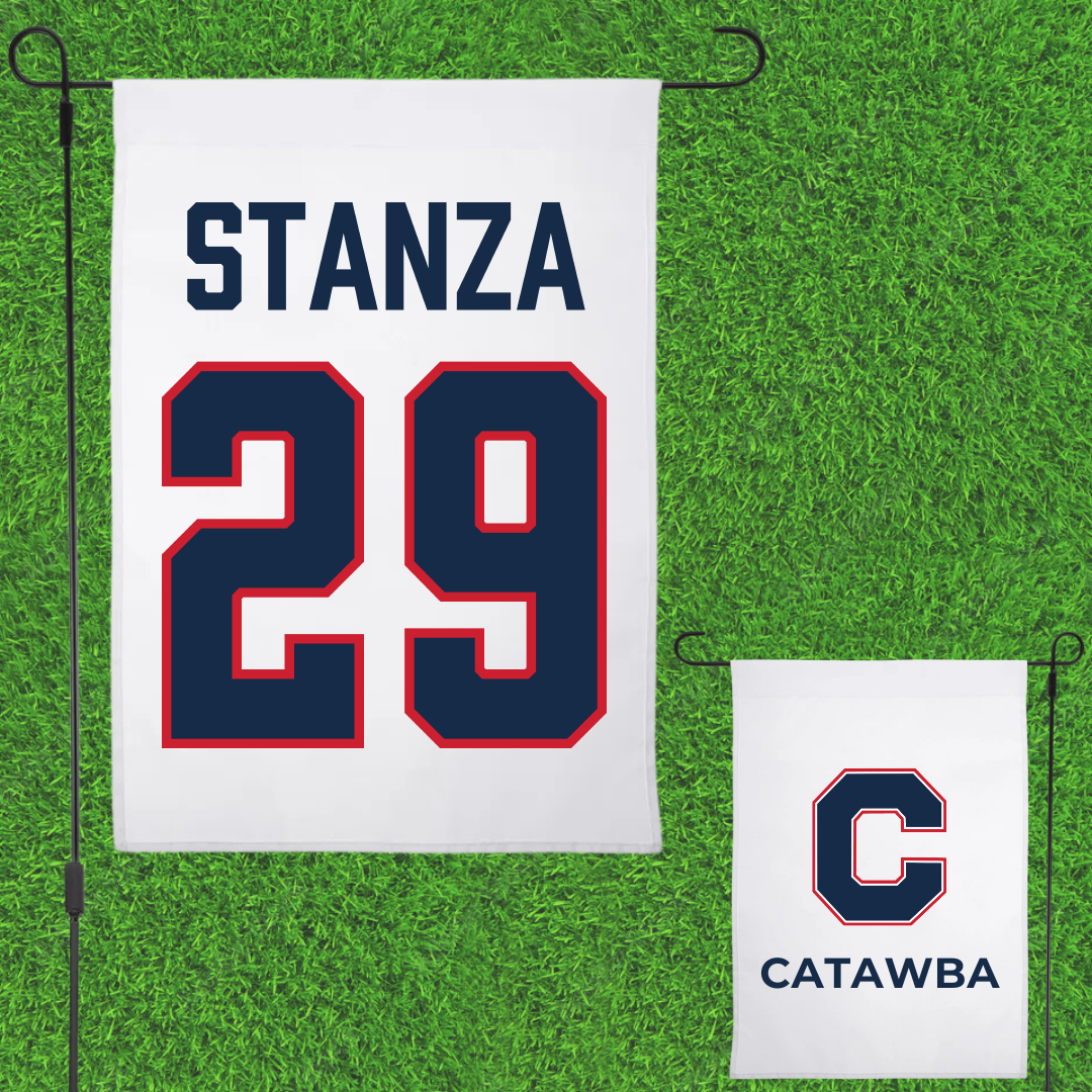 Catawba College Lacrosse (W) White Garden Flag - #29 Ava Stanza