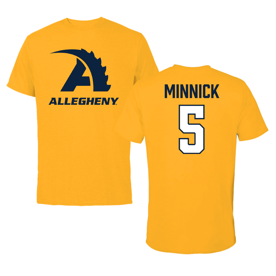 Allegheny College Field Hockey Gold Tee - #5 Sienna Minnick
