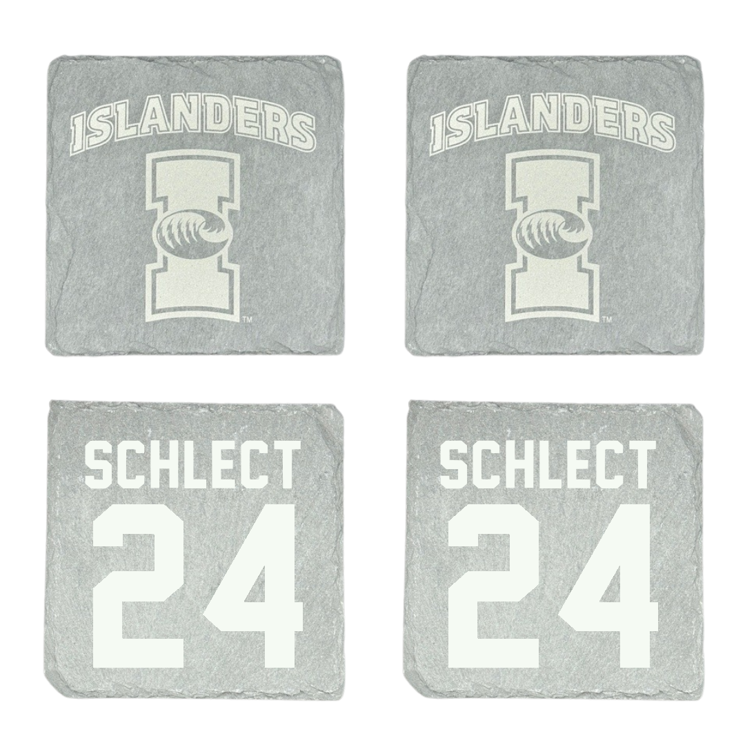 Texas A&M University-Corpus Christi Baseball Stone Coaster (4 Pack)  - #24 Connor Schlect