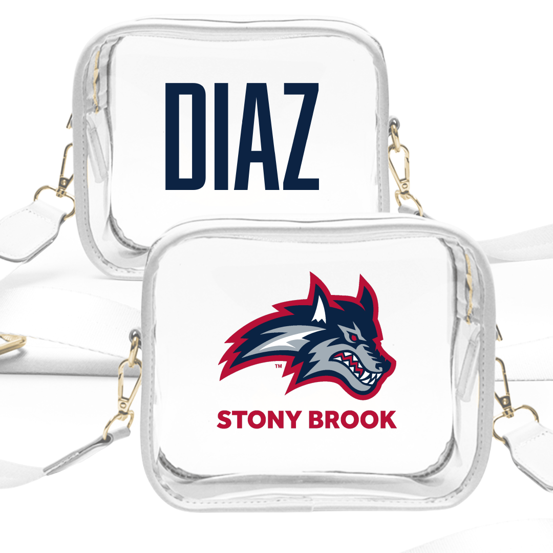 Stony Brook University TF and XC White Clear Stadium Bag - Fernando Diaz