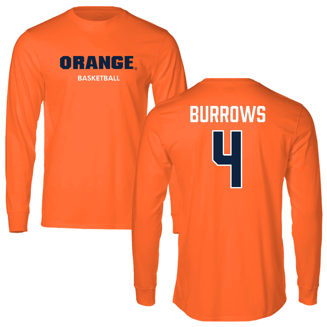 Syracuse University Basketball (W) Orange Long Sleeve - #4 Sophie Burrows