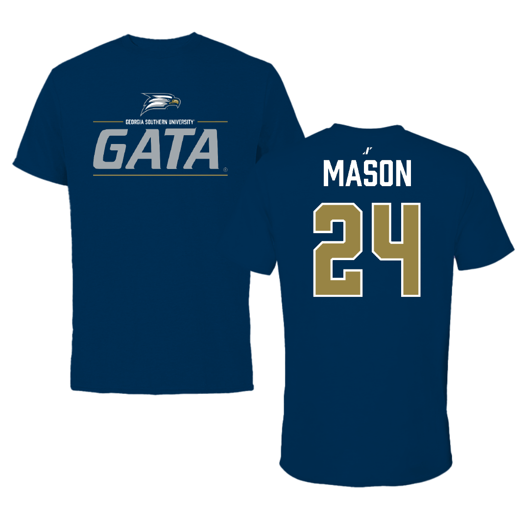 Georgia Southern University Baseball Navy General Tee - #24 Alex Mason