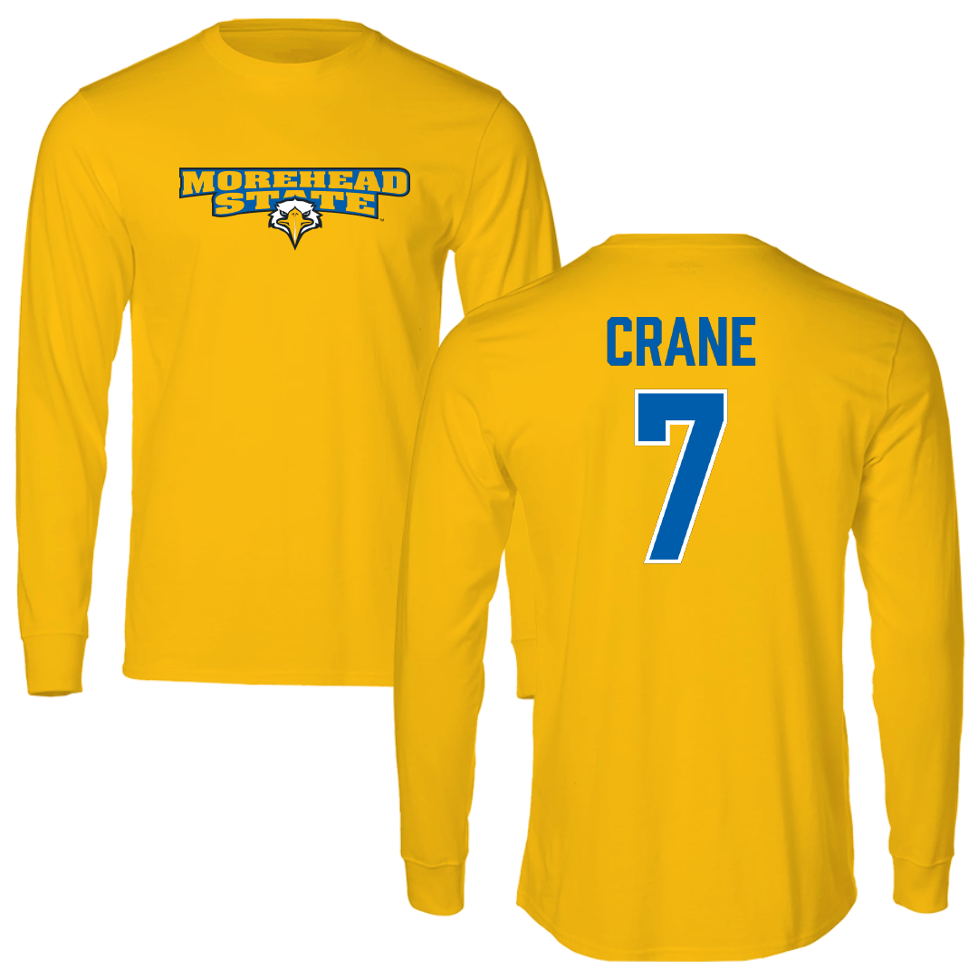 Morehead State University Football Gold Performance Long Sleeve - #7 Drayson Crane