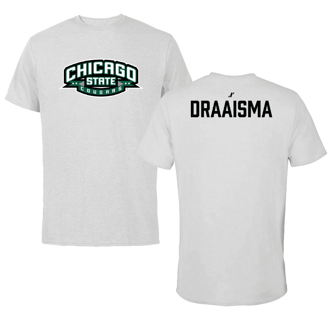 Chicago State University TF and XC Light Gray Performance Tee - Jacob Draaisma