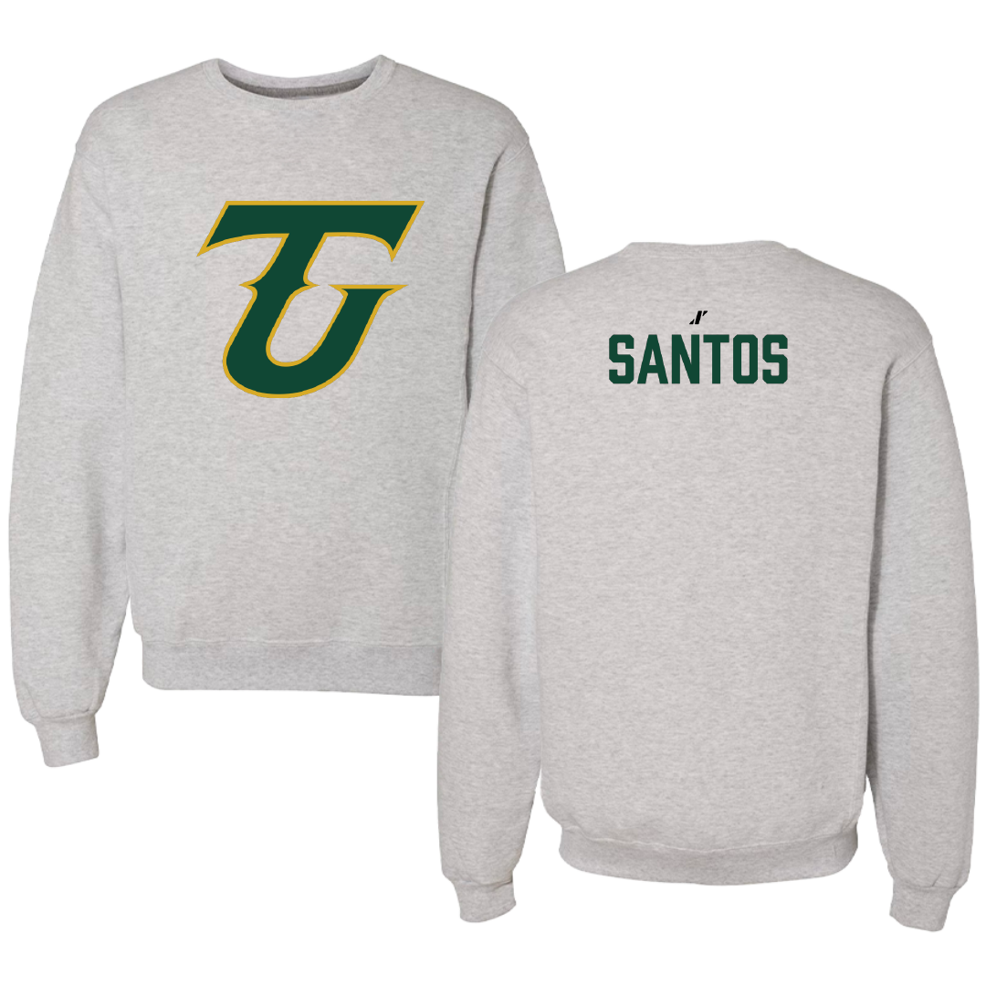 Tiffin University Wrestling Light Gray Crewneck - Brecklyn Santos
