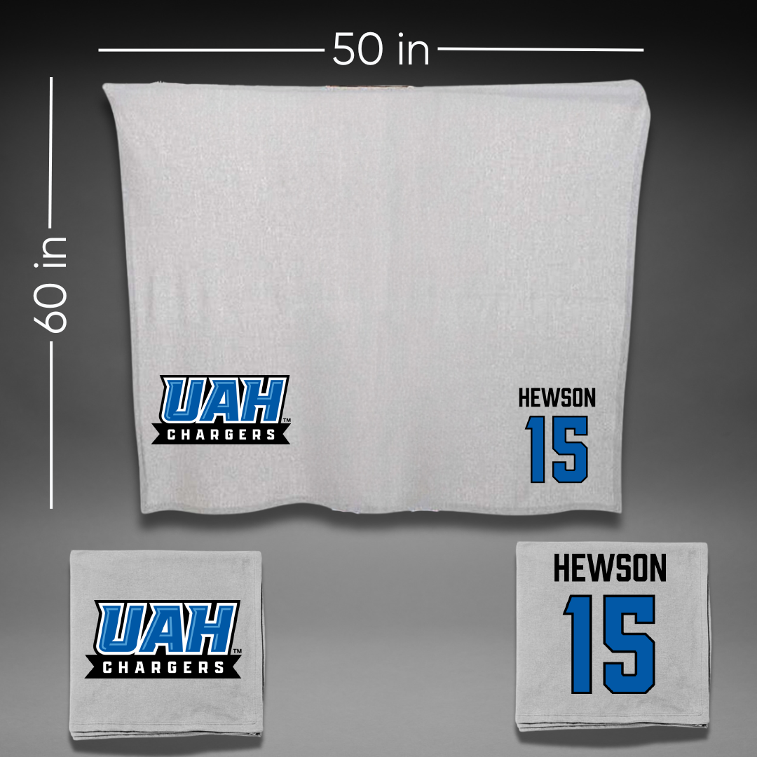 Huntsville Soccer (M) Gray Blanket - #15 Harvey Hewson