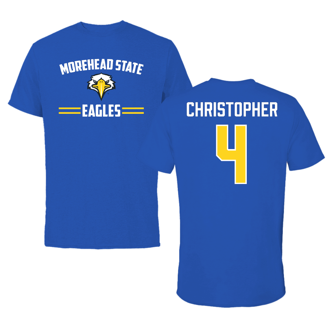 Morehead State University Softball Blue General Tee - #4 Maddy Christopher