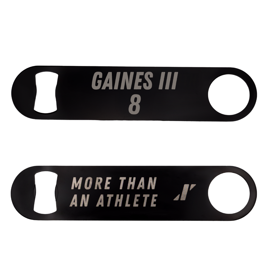 University of Rhode Island Football Black Bottle Opener - #8 Greg Gaines III