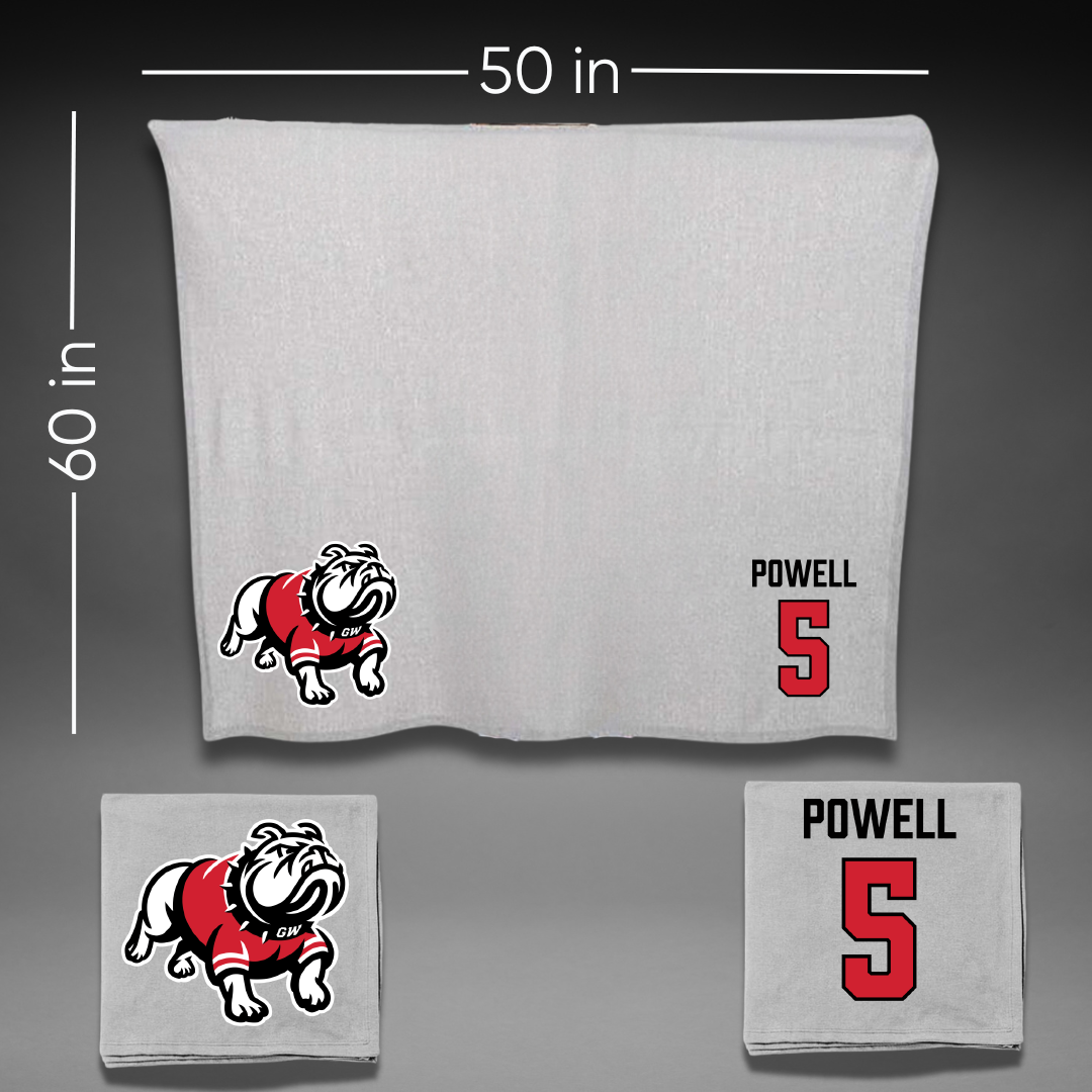 Gardner-Webb University Basketball (W) Gray Blanket - #5 Rafferty Powell