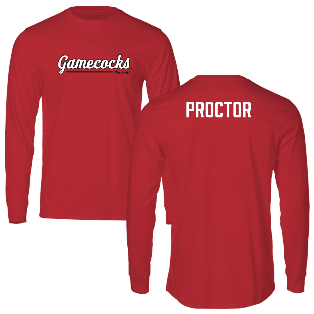 Jacksonville State University TF and XC Red General Long Sleeve - JR Proctor