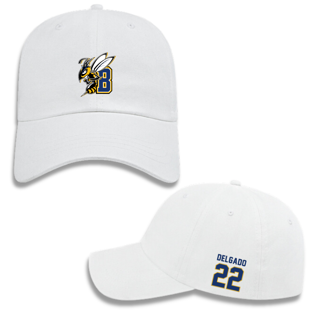 Montana State University Billings Softball White Hat - #22 Lina Delgado