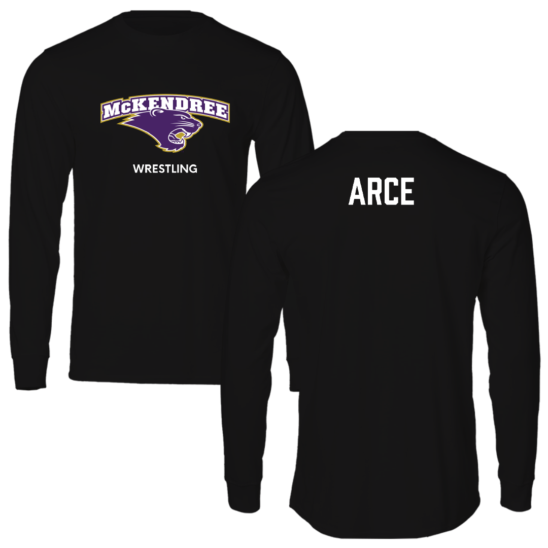 McKendree University Wrestling (W) Black Performance Long Sleeve - Samantha Arce