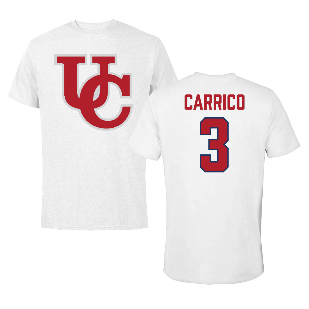 University of the Cumberlands Basketball (W) White Performance Tee - #3 Jaydyn Carrico