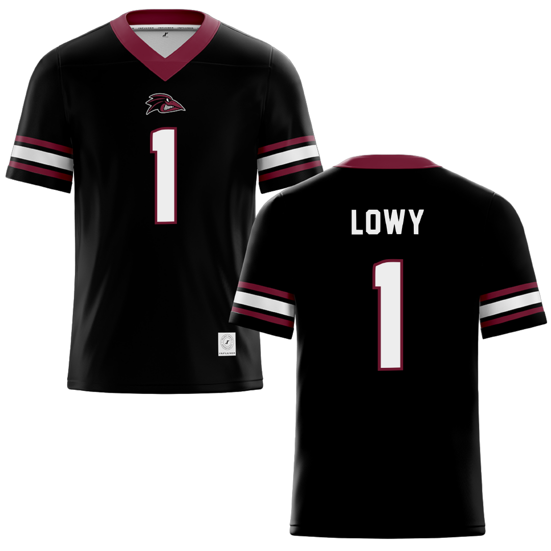 Franklin Pierce University Black Lacrosse Jersey - #1 Tovah Lowy