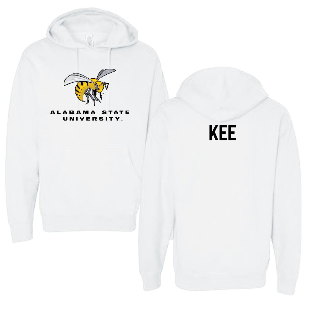 Alabama State University TF and XC White Block Hoodie - Vejarrica Kee