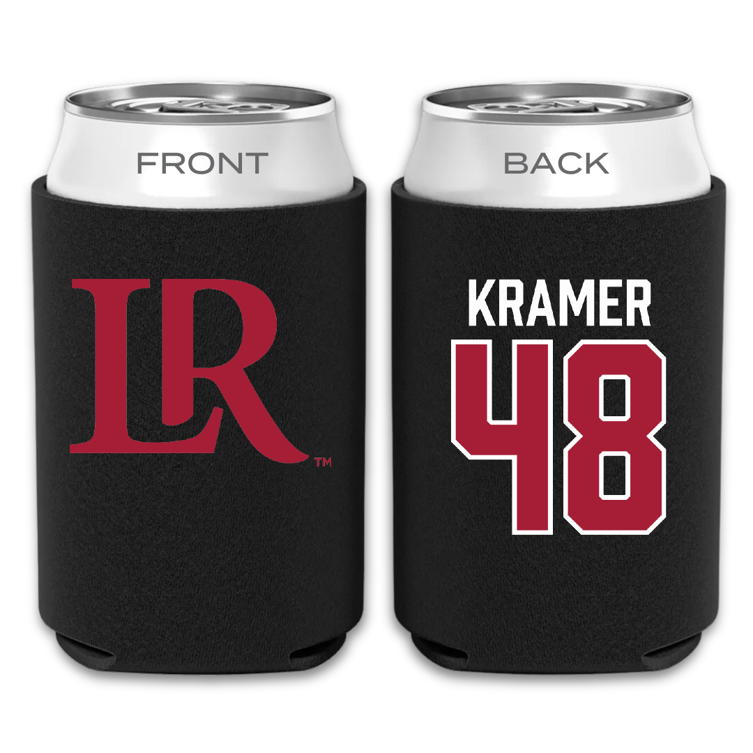 Lenoir-Rhyne University Lacrosse Black Can Cooler - #48 Nick Kramer