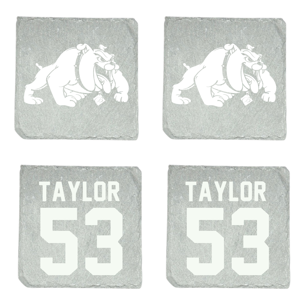 Bowie State University Football Stone Coaster (4 Pack)  - #53 Caleb Taylor