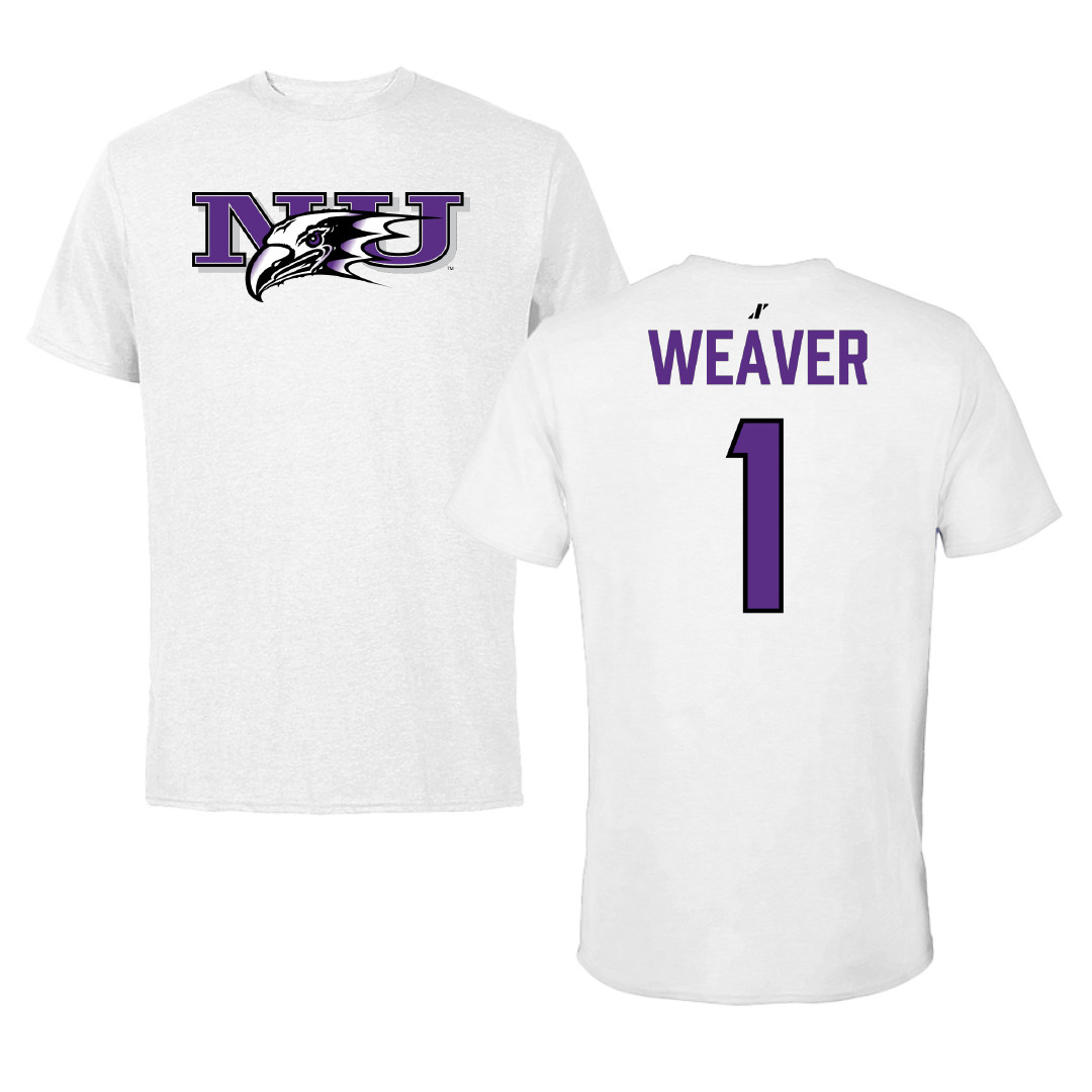 Niagara University Softball White Tee - #1 Layla Weaver