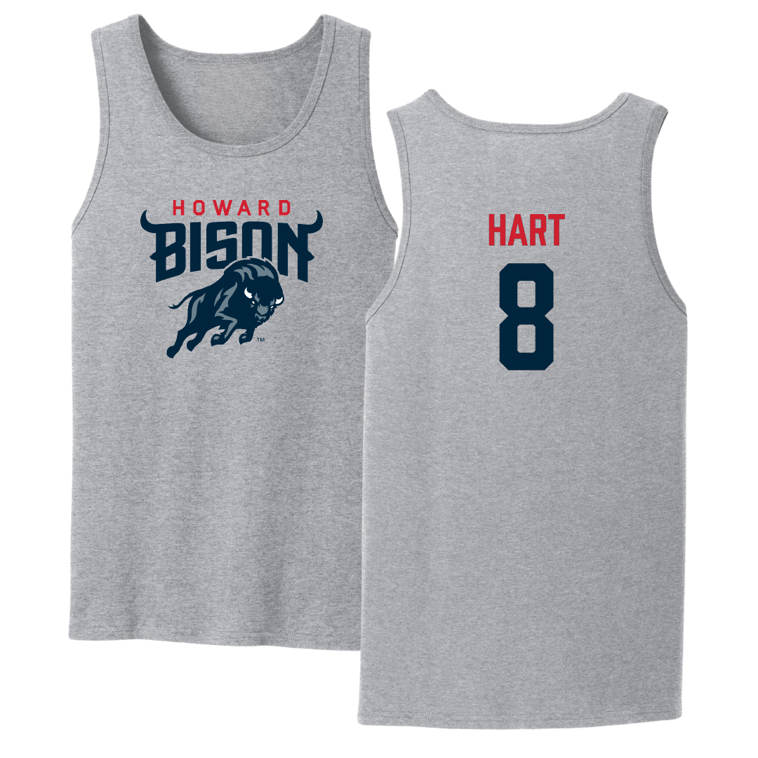 Howard University Softball Sport Gray Tank Top - #8 Merci Hart