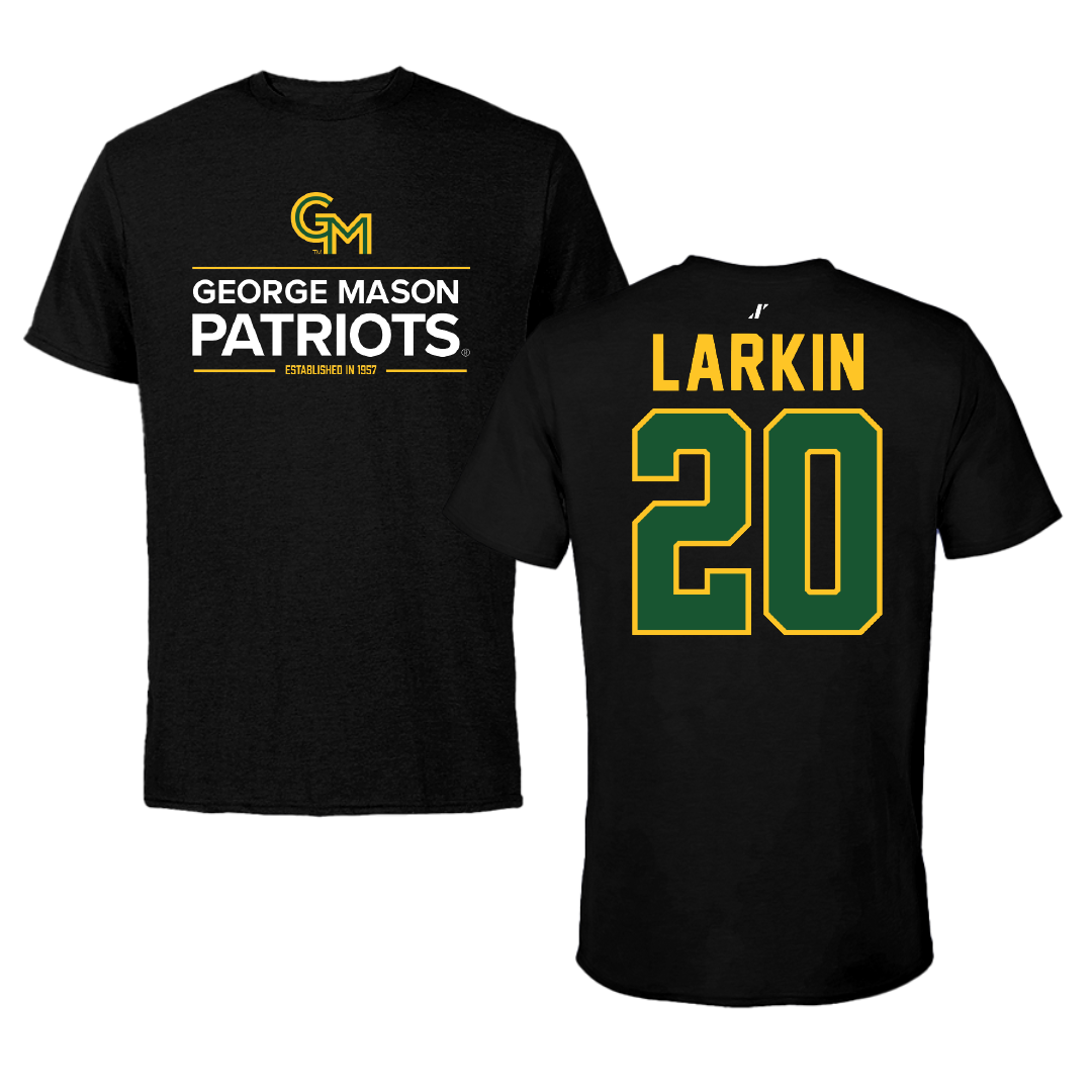 George Mason University Volleyball Black General Performance Tee - #20 Camille Larkin