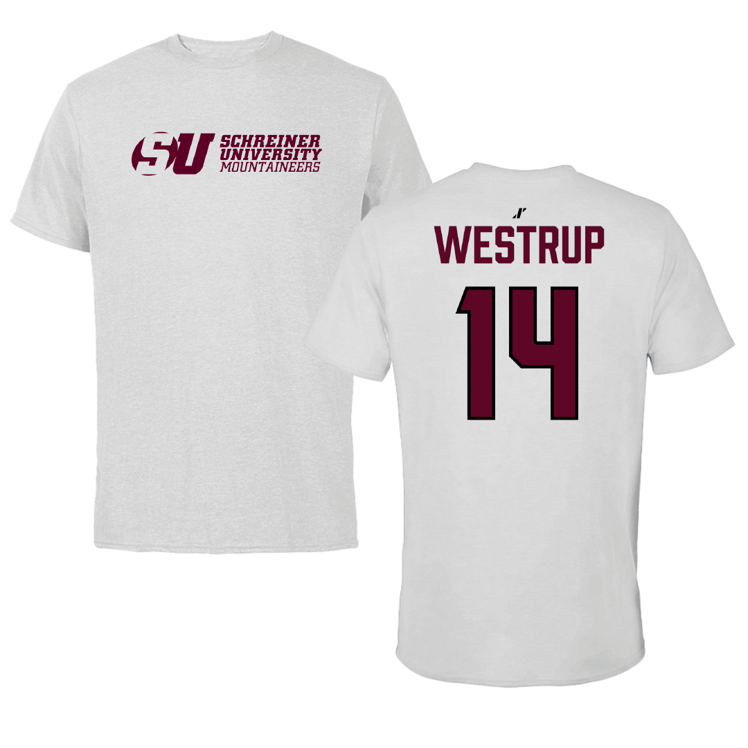 Schreiner University Baseball Light Gray Tee - #14 Ethan Westrup