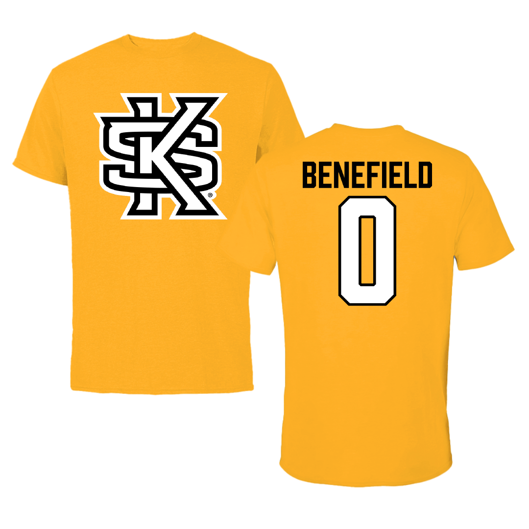 Kennesaw State University Football Gold Performance Tee - #0 Michael Benefield