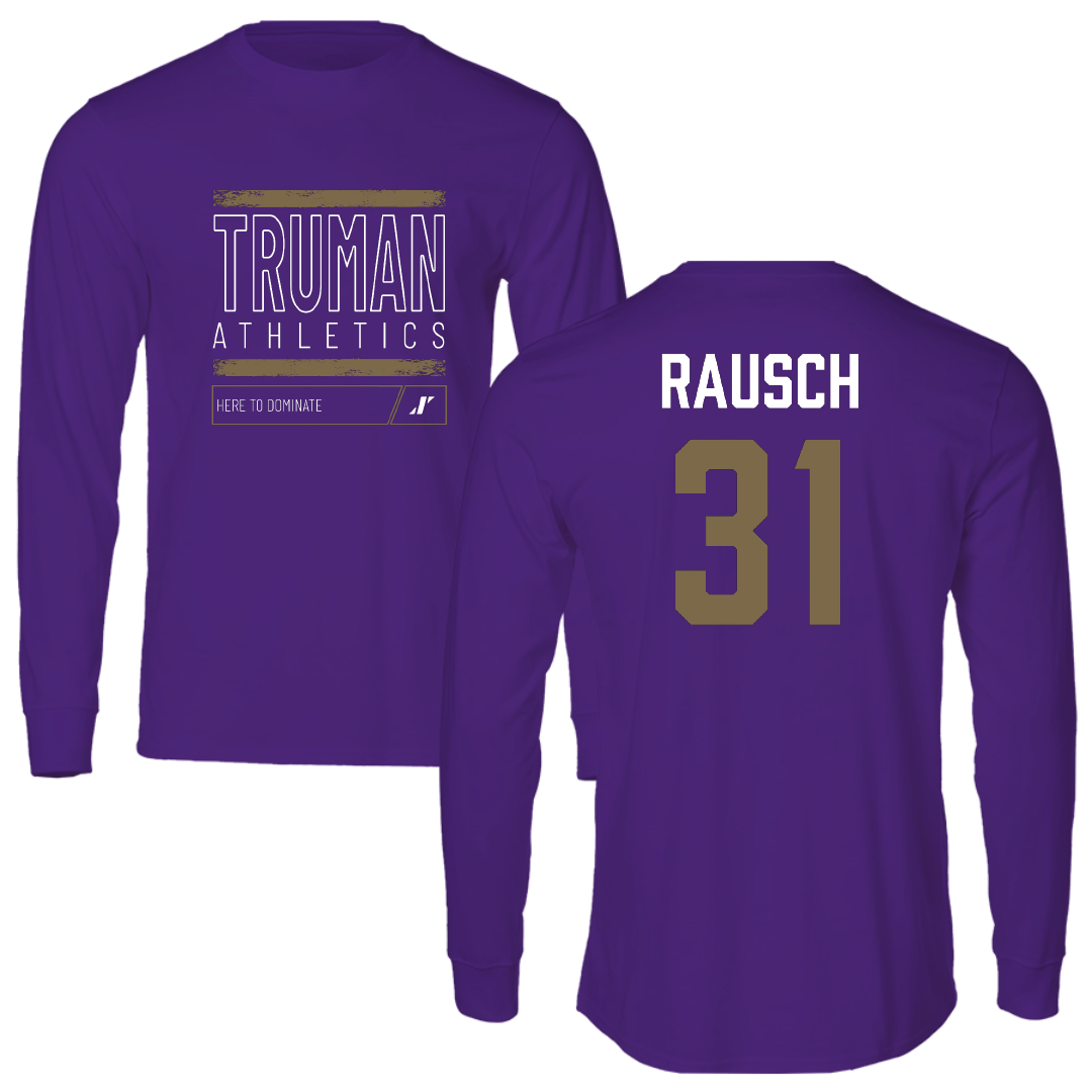 Truman State University Basketball (W) Purple Dominate Performance Long Sleeve - #31 Avery Rausch