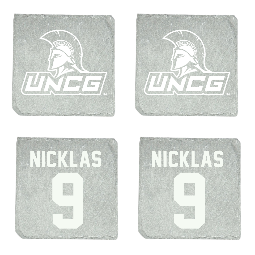 UNC Greensboro Volleyball (W) Stone Coaster (4 Pack)  - #9 Mia Nicklas