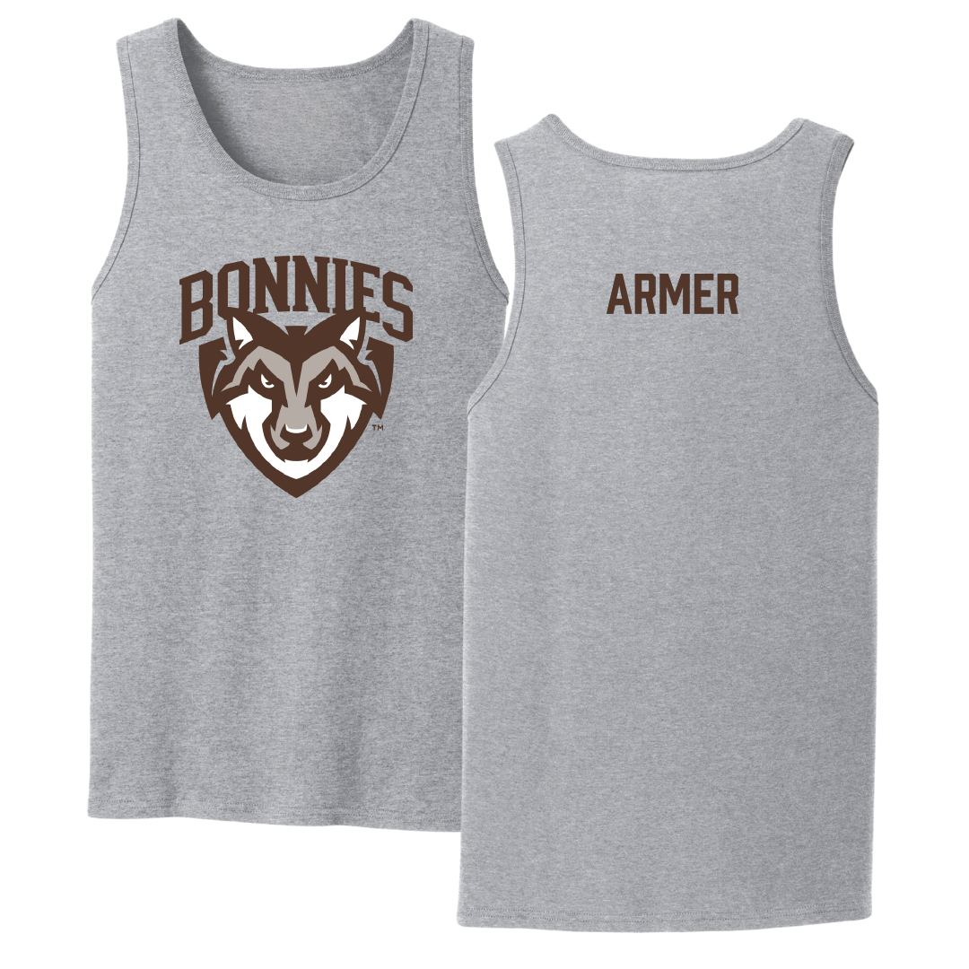 St. Bonaventure University TF and XC Sport Gray Tank Top - Jake Armer