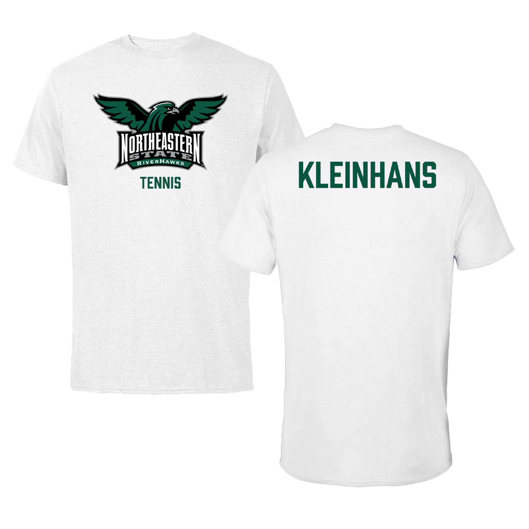 Northeastern State University Tennis White Tee - Annika Kleinhans