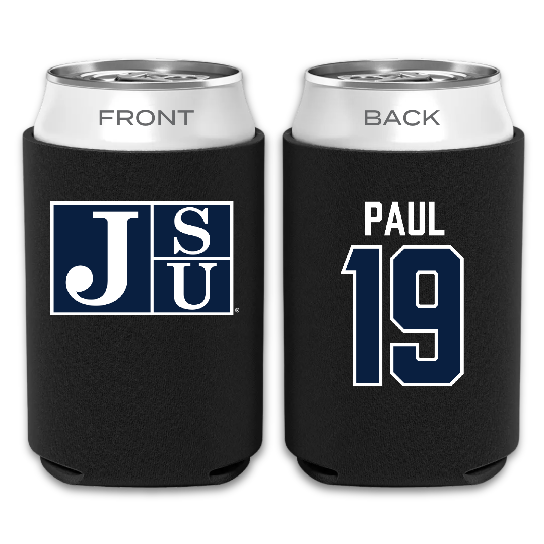 Jackson State University Football Black Can Cooler - #19 Kobe Paul