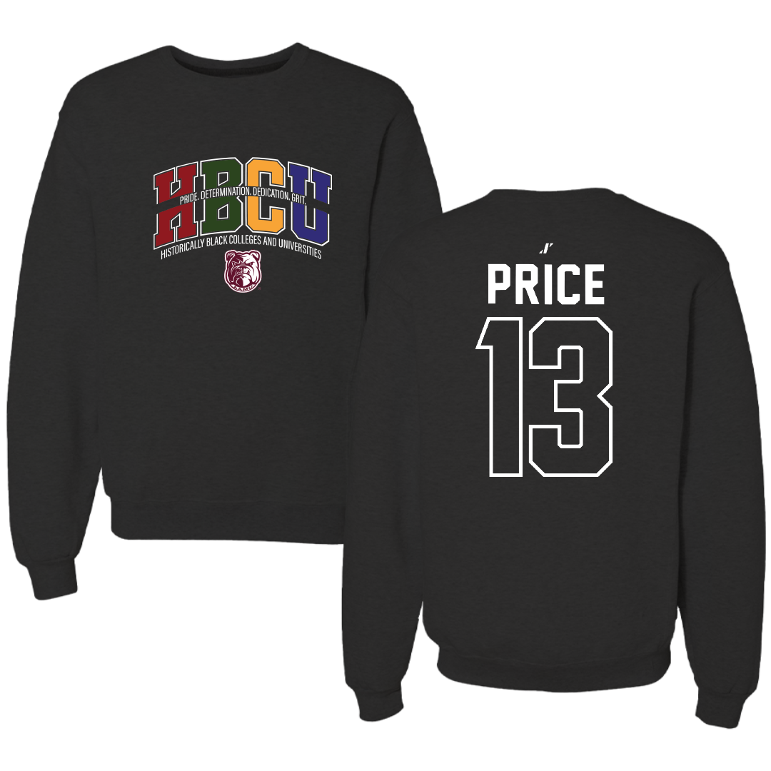 Alabama A&M University Volleyball Black HBCU Crewneck - #13 Laela Price